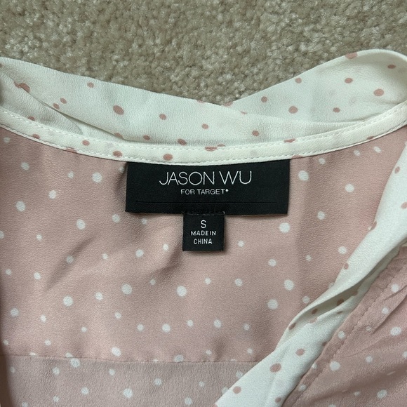 Jason Wu x Target Pink Polka Dot Bow Blouse - Picture 4 of 7